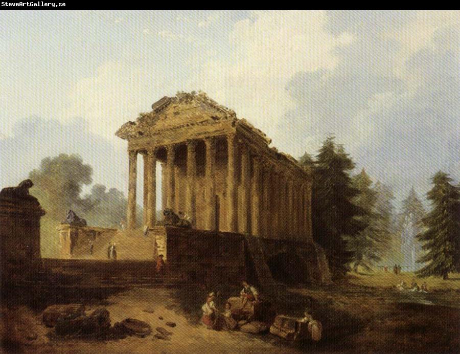 ROBERT, Hubert The Maison Carree at Nimes